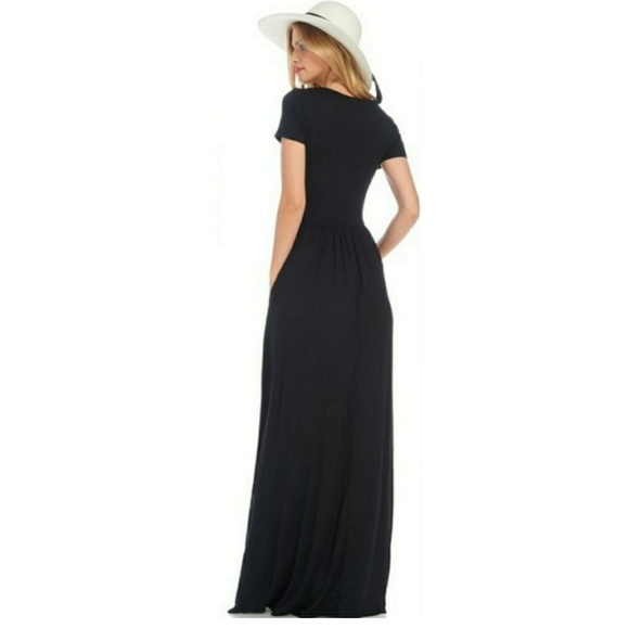 Last One !! Spring Must Have Black Maxi Dress. - Picture 3 of 8